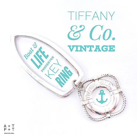 Tiffany & Co. Key Ring Boat & Lifesaver Charm - Picture 1 of 7